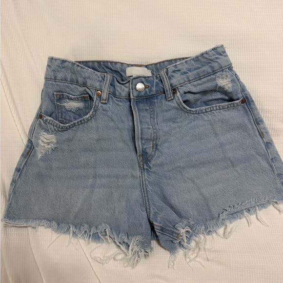 H&M Pants - H&M Denim Frayed Hem Shorts